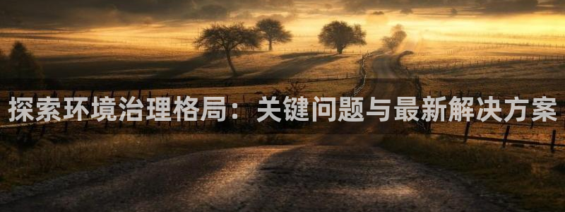 凯发国际官方网站|探索环境治理格局：关键
