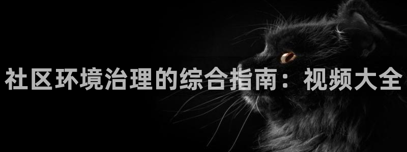 凯发k8一触即发|社区环境治理的综合指南