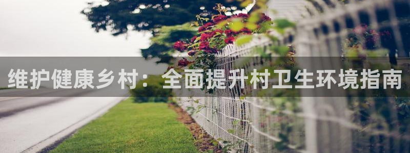 凯发国际官方网站|维护健康乡村：全面提升
