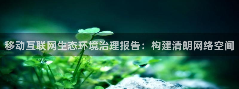 天生赢家K8|移动互联网生态环境治理报告：构建清朗网络空间